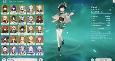 Conta Ar58 Hutao C1, Todos Archons, 19 Chars 5* E 12Armas 5*
