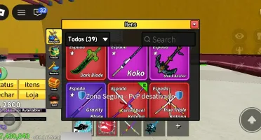 Conta cara upada no blox fruits
