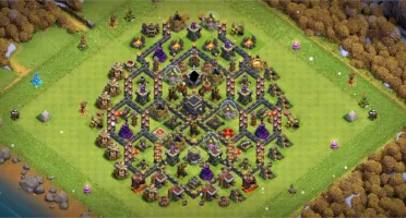Vila Clash of Clans Cv9 quase Full
