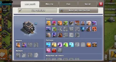 Vila Clash of Clans Cv9 quase Full