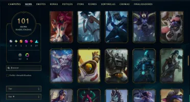Unranked com TODOS os Champs e 101 Skins ( SUP / JG )