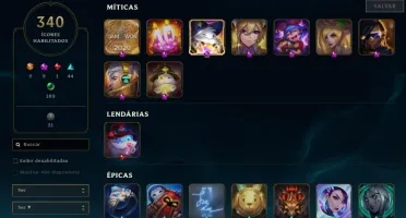 Conta League of Legends.