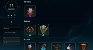 Conta League of Legends.