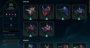 Conta League of Legends.
