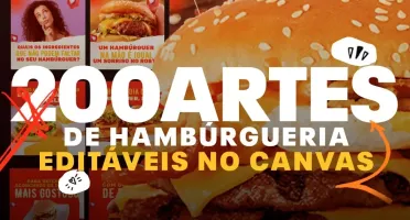 200 Templates De Hamburgueria Editáveis No Canva