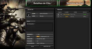 Conta COMBAT ARMS, 17 Armas Permanentes, Patente TNC 2