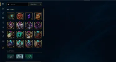 Conta de lol (ex platina plat 3) 121 champs;86 skins