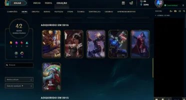 CONTA LEAGUE OF LEGENDS - DIAMANTE 4 (S8)