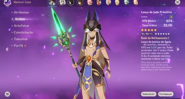 Conta Ar57 Nahida C2+arma / Tighnari+arma/Cyno/Nilou/Ganyu