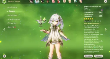 Conta Ar57 Nahida C2+arma / Tighnari+arma/Cyno/Nilou/Ganyu