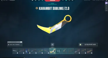 Conta com Vandal Sublime e Karambit sublime 2.0