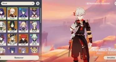 Conta de Genshin AR55 + 5 e 4 estrelas