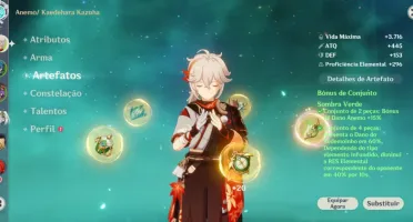 Conta de Genshin AR55 + 5 e 4 estrelas