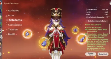Conta de Genshin AR55 + 5 e 4 estrelas