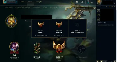 Conta de League of Legends Ouro 4