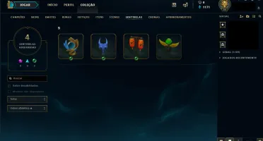 Conta de League of Legends Ouro 4