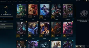 Conta LOL Diamante 4 - 29 Champ - 6 Skins WR Alto