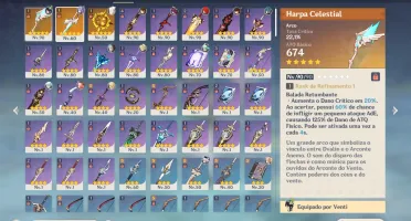 Conta Genshin Impact - AR55 - Parada há um tempo