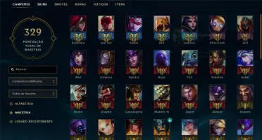 Conta de LOL lvl 58, Season 7 Platina 4.