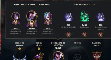 Conta lol lvl 575 main yasuo quase todas skins