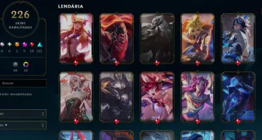 Conta lol lvl 575 main yasuo quase todas skins