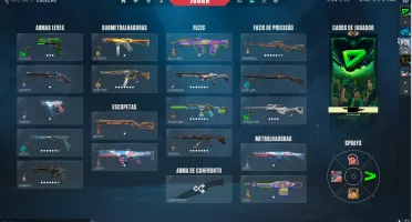 conta de valorant FA com muita skin