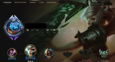 Conta unranked lol Diamante Season 5