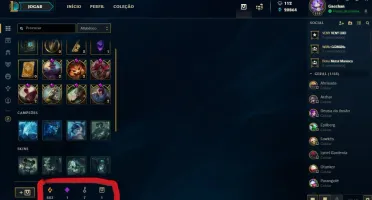CONTA LOL, PLATINA 4, 60 SKINS