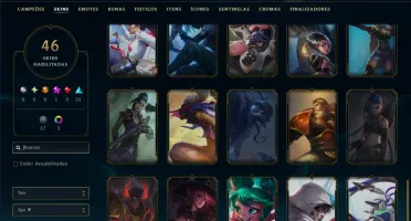 Unranked com 100 Champs e 46  Skins ( ADC / MID )