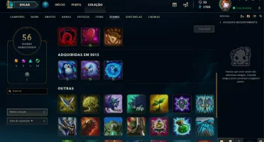 Conta PRATA II - 32 Champions + Skins