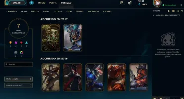 Conta PRATA II - 32 Champions + Skins