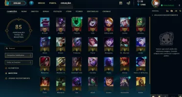 Conta PRATA II - 32 Champions + Skins