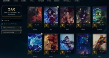 CONTA LOL OURO IV / 183 SKINS A MAIORIA LEGADO E ÉPICA