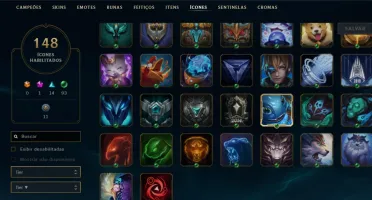 CONTA LOL OURO IV / 183 SKINS A MAIORIA LEGADO E ÉPICA