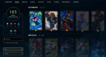 CONTA LOL OURO IV / 183 SKINS A MAIORIA LEGADO E ÉPICA