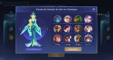 Mobile legends: Rank Mítico, 67% wins  12 bonecos, 6 skins