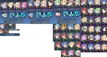 V>Conta Grand Chase Mobile Level 136 + Várias skins