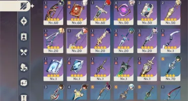 GENSHIN 8 PERSONAGENS 5 ESTRELAS AR 45