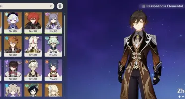 Conta genshin com 8 5*, 3 armas 5*