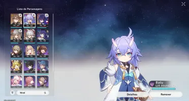 Conta Honkai: Star Rail com 4 bonecos 5 ESTRELAS