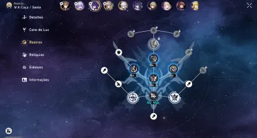 Conta Honkai: Star Rail com 4 bonecos 5 ESTRELAS