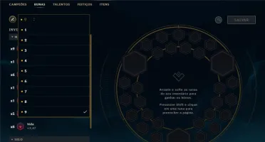 Conta com 80 Campeões e varias skins.