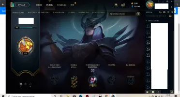 conta lv 20 com skin ultra rara kayle juíza