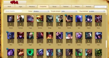 CONTA GOLD 4+ 100 CAMPEOES + 80 SKINS + 4 PAGINAS DE RUNAS