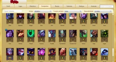 CONTA GOLD 4+ 100 CAMPEOES + 80 SKINS + 4 PAGINAS DE RUNAS