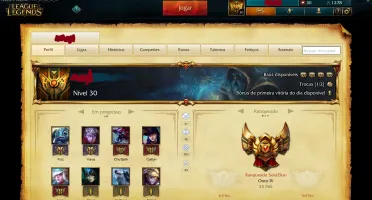 CONTA GOLD 4+ 100 CAMPEOES + 80 SKINS + 4 PAGINAS DE RUNAS