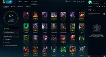 Conta LOL Prata IV - 98 Champs 29 Skins