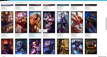 PROMOÇÃO CONTA GOLD 1 44 skins e 88 champs SMURF