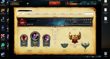 PROMOÇÃO CONTA GOLD 1 44 skins e 88 champs SMURF