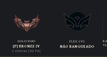 Conta do LOL lvl 31 Bronze 4